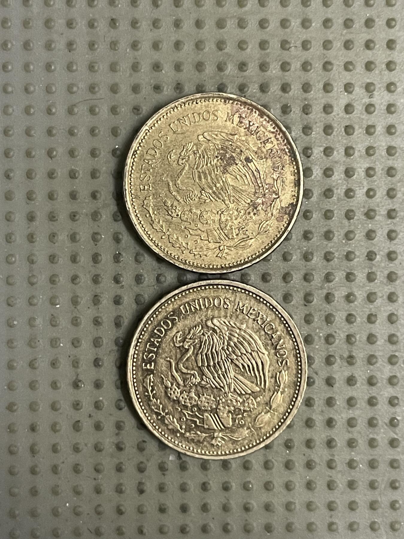 2026年第24场各国散币拍卖（总第174场）年前发货截止到11号 墨西哥1985年5比索2枚