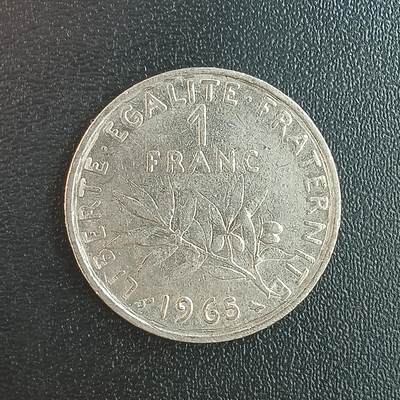 逸泉钱币2026第十二组世界钱币专场春节千件大拍A1614～2574 - 2325 法国1法郎