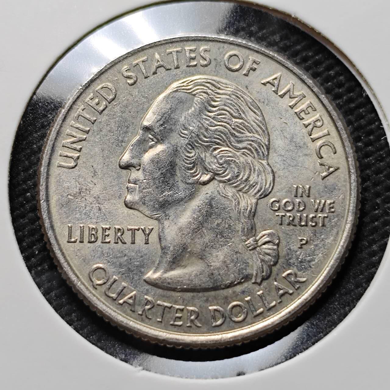 KK钱币收藏小铺  第394期  2月预留时间 周末发货 2008美国25美分 纪念币