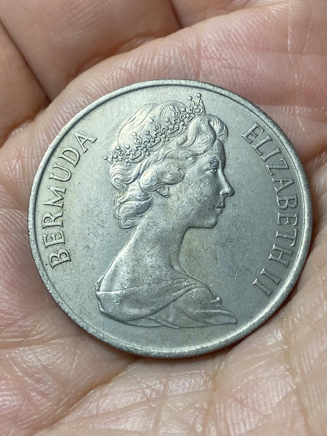 2026年第二十一场(总第一百九十场）外国好品散币场(免佣金) 百慕大🇧🇲1970年50分(伊丽莎白二世中年花冠，首发年)