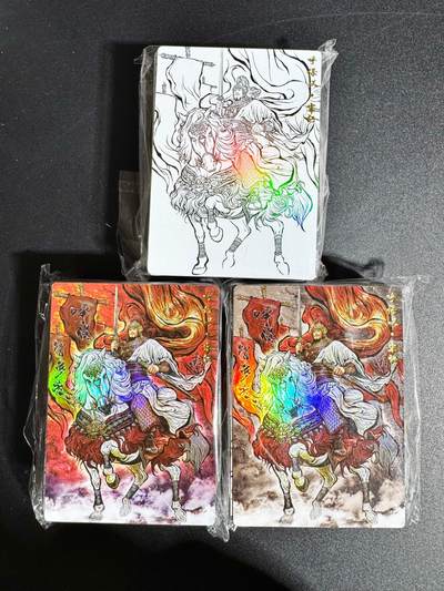 NO.24 好又多金牌大场，年前最后一期，全场中拍有礼！每周一站式配齐，方便凑单！（周6晚9点截拍，卖家送拍0抽成！ - 【套卡】卡德曼 张建东水浒 第二弹 彩闪原色+墨色+线稿（51*3=153张)