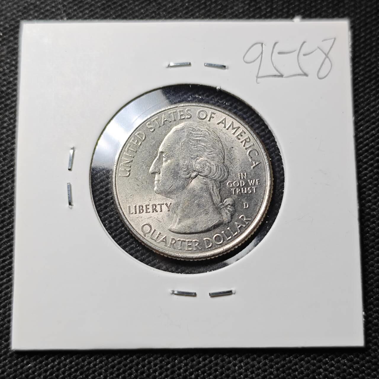 KK钱币收藏小铺  第395期  2月预留时间 周末发货 2014美国25分 纪念币