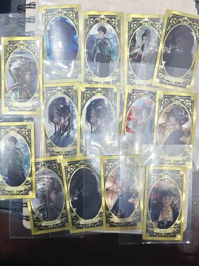 寸草不生 马年拍卖第三期 GOGOGO   梦见堂鬼刀 WLOP 十周年纪念 小卡14张 十分精美