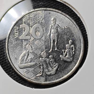 KK钱币收藏小铺  第395期  2月预留时间 周末发货 - 2022瓦努阿图20瓦图 