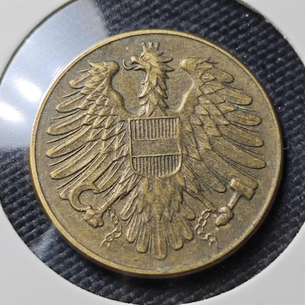 KK钱币收藏小铺  第395期  2月预留时间 周末发货 1951奥地利20格罗申