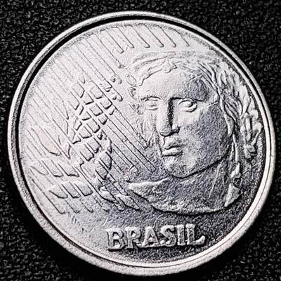 泉币菌-第182场- 精品福利场 - 橄榄枝女神 巴西5克鲁塞罗硬币 1996年 