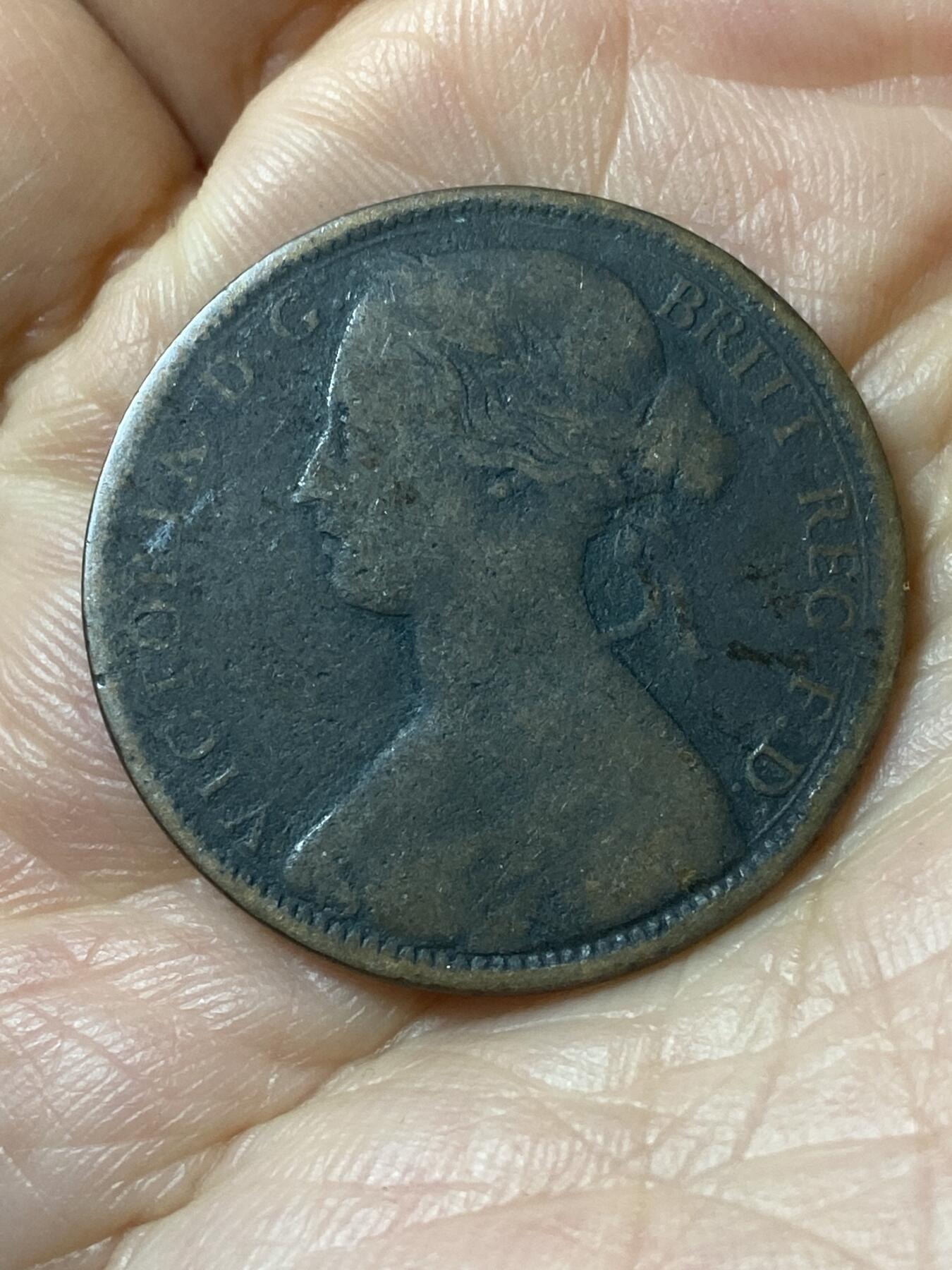 2026年第二十一场(总第一百九十场）外国好品散币场(免佣金) 英国🇬🇧1863年1便士(维多利亚女王中年桂冠第二版)