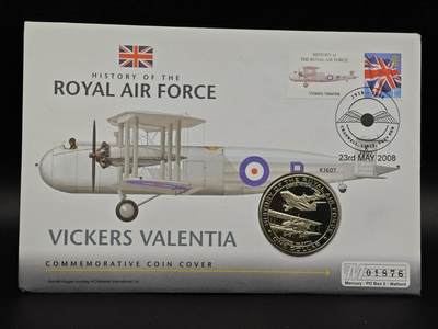  【淘币小摊】限时拍第八百七十拍   克朗币邮币封场    年前最后一场结束全部发出请更换最新收货地址不方便收货的请勿参拍或者顺丰到付 - 瑙鲁2007年英国皇家空军飞机历史1元纪念币邮币封