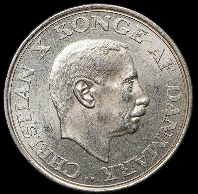 修遠堂世界钱币第104期 - 1937年丹麦国王登基25周年纪念2克朗银币 15g，含银80%