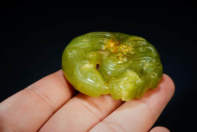 上海都达杂项专场三十四【年后发货全场包邮】  古玉龙凤挂件88-35