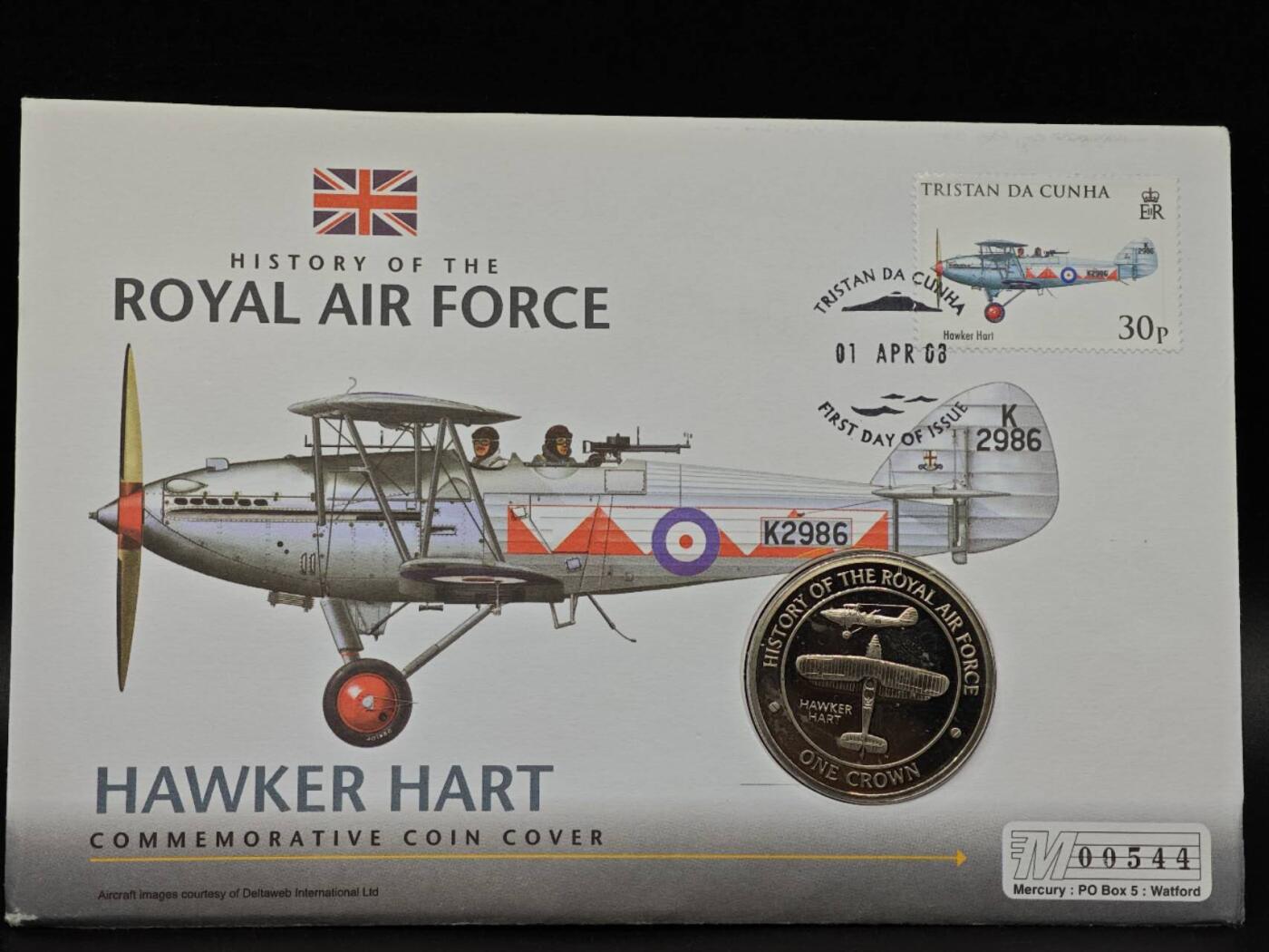  【淘币小摊】限时拍第八百七十拍   克朗币邮币封场    年前最后一场结束全部发出请更换最新收货地址不方便收货的请勿参拍或者顺丰到付 直布罗陀2008年英国皇家空军飞机历史克朗纪念币邮币封