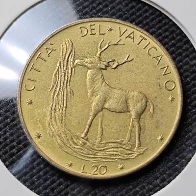 KK钱币收藏小铺  第394期  2月预留时间 周末发货 -  梵蒂冈20里拉