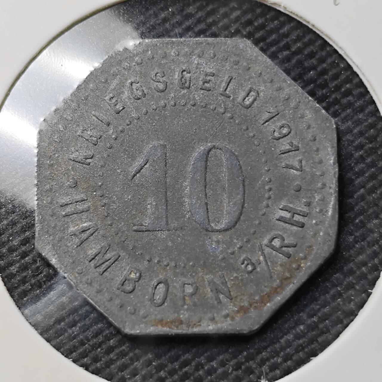 KK钱币收藏小铺  第395期  2月预留时间 周末发货  德紧10芬尼