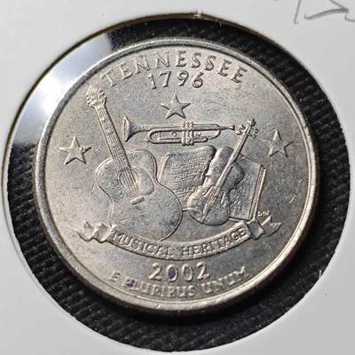 KK钱币收藏小铺  第395期  2月预留时间 周末发货 -  2002美国25分纪念币