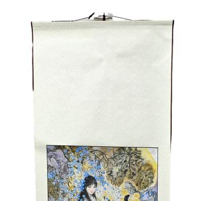 白泽拍卖卡牌手绘专场第32期（愿得长如此 年年物侯新） - 2025 吴启中复制画 山鬼