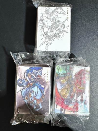 NO.24 好又多金牌大场，年前最后一期，全场中拍有礼！每周一站式配齐，方便凑单！（周6晚9点截拍，卖家送拍0抽成！ - 【套卡】卡德曼 张建东水浒 第一弹金沙原色+墨色+线稿（盲盒版63*88）54+14特卡68*3一共204张