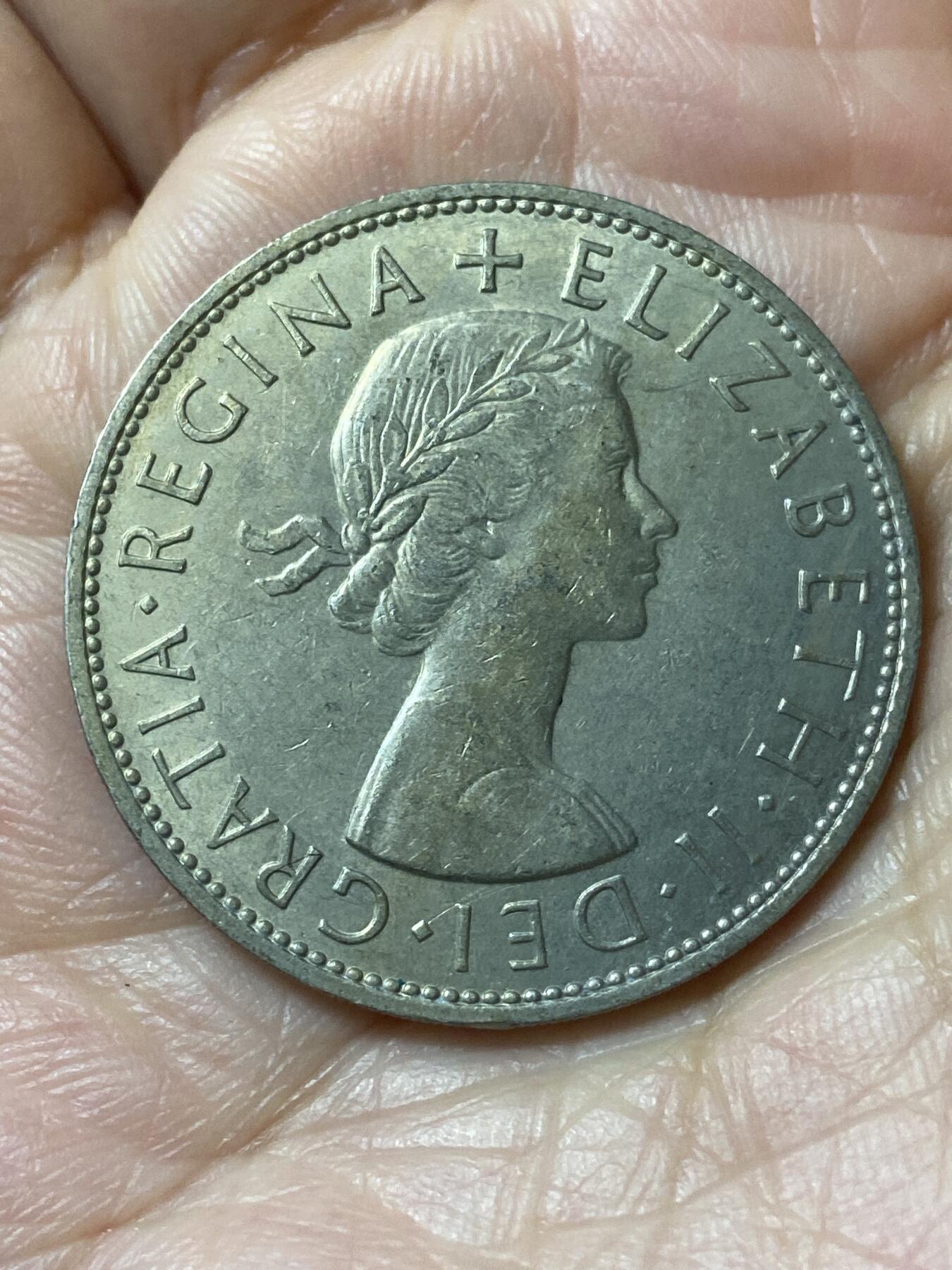 2026年第二十一场(总第一百九十场）外国好品散币场(免佣金) 英国🇬🇧1967年半克朗(伊丽莎白二世青年桂冠第二版，普制币关门年)