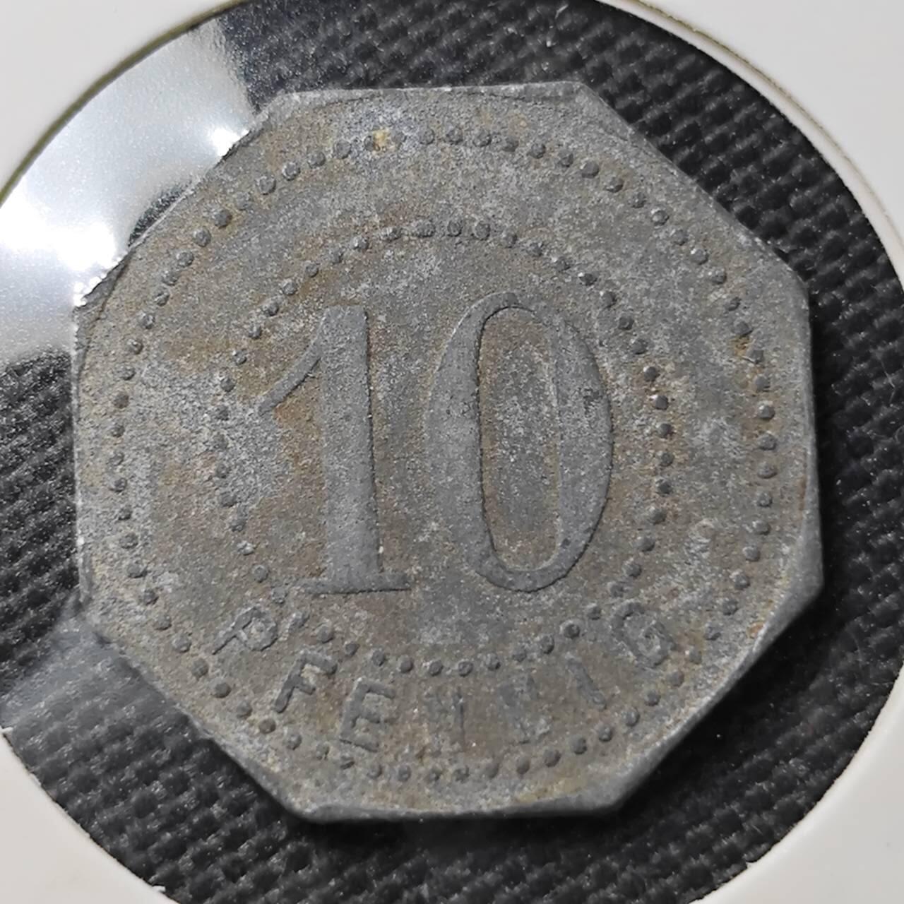 KK钱币收藏小铺  第395期  2月预留时间 周末发货  德紧10芬尼