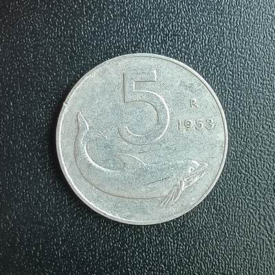 逸泉钱币2026第十二组世界钱币专场春节千件大拍A1614～2574 - 2436 意大利5里拉