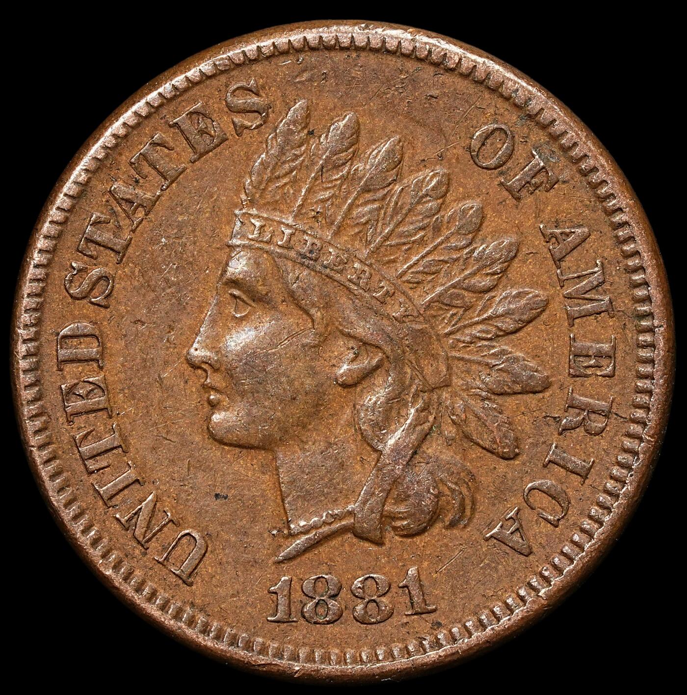 修遠堂世界钱币第104期 1881年美国1美分铜币