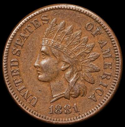 修遠堂世界钱币第104期 - 1881年美国1美分铜币