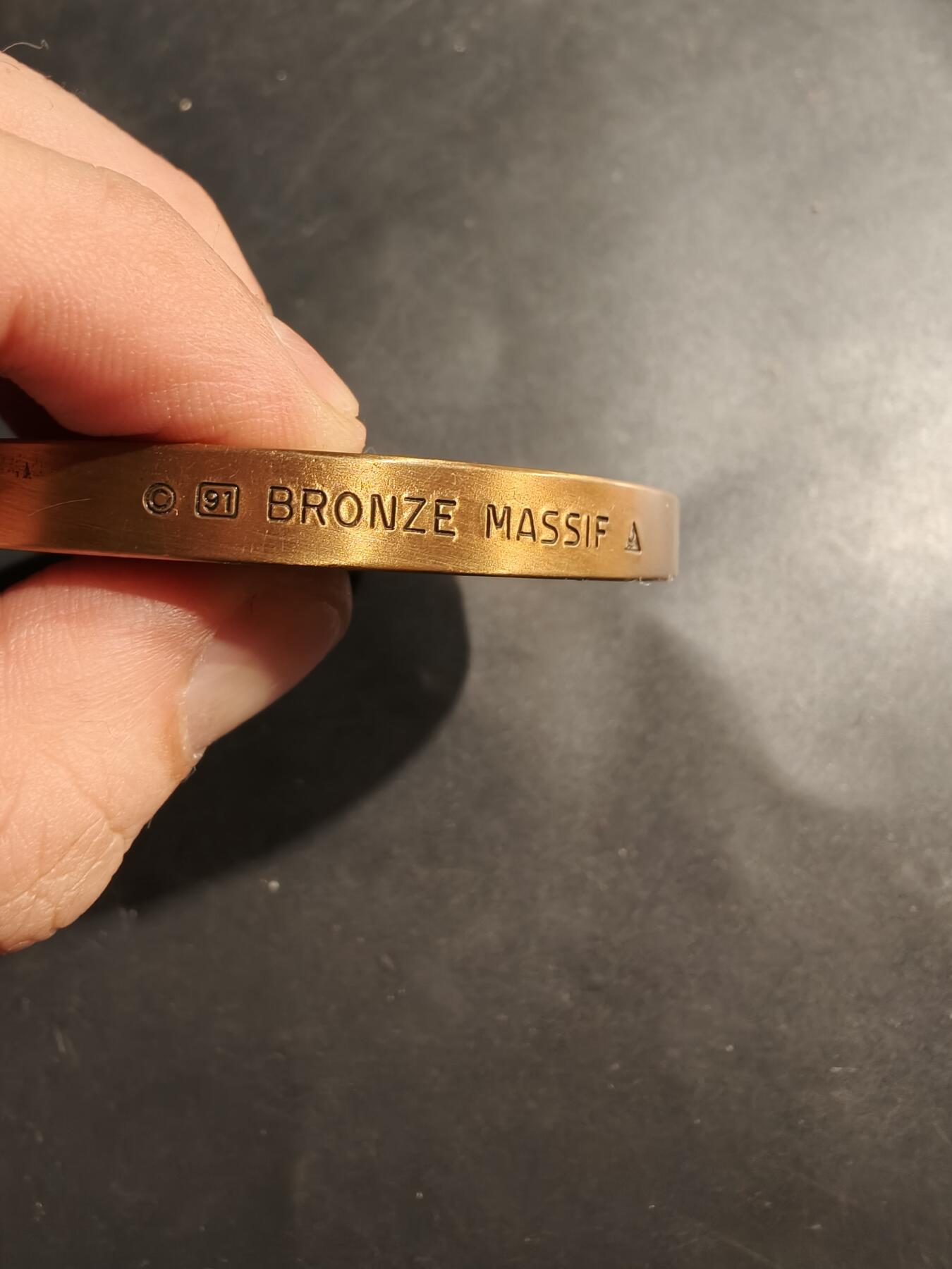 老王徽章第181期 法国拿破仑1796年阿尔科战役大铜章     直径75mm     重量258.9g