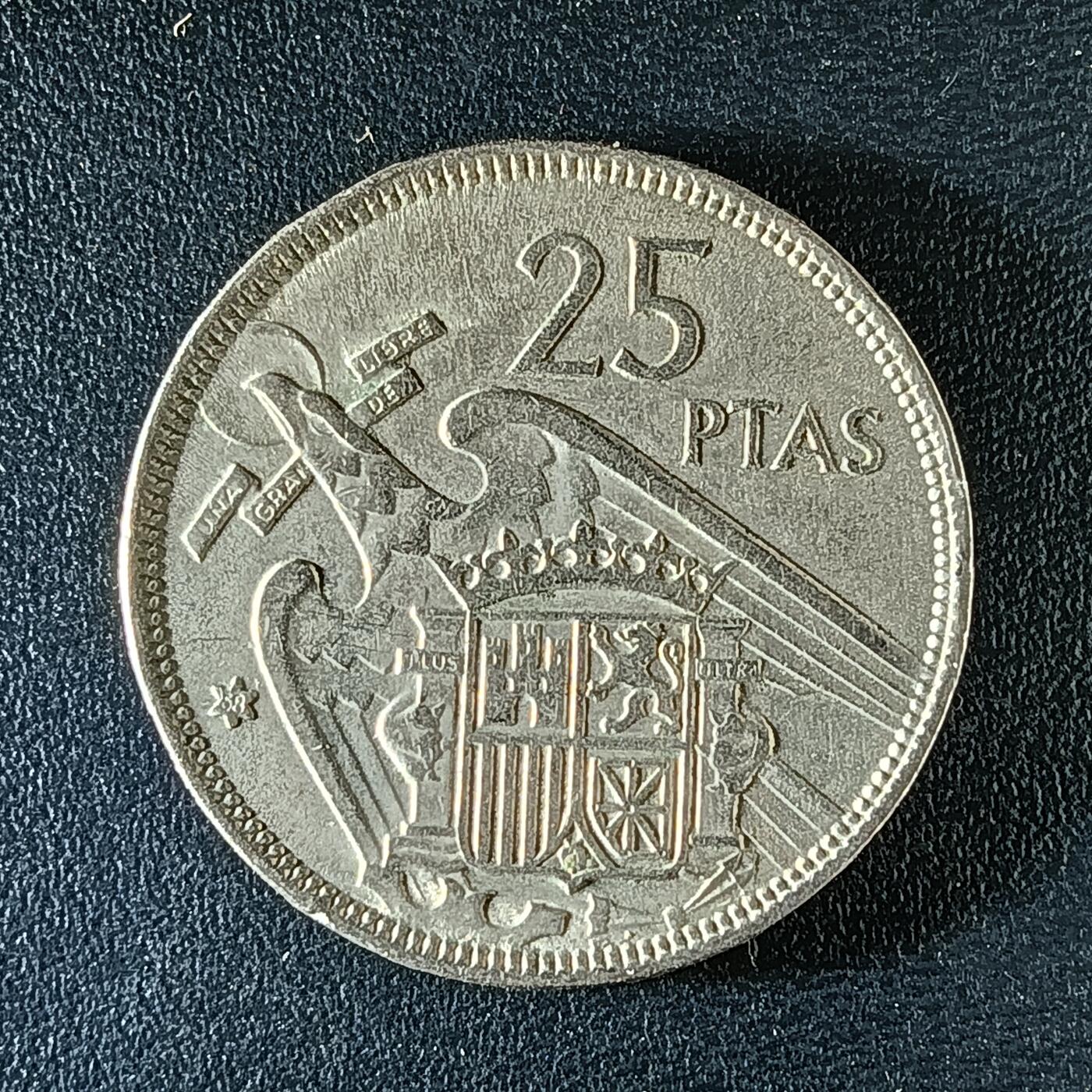 逸泉钱币2026第十二组世界钱币专场春节千件大拍A1614～2574 2199 西班牙弗朗哥25比赛塔