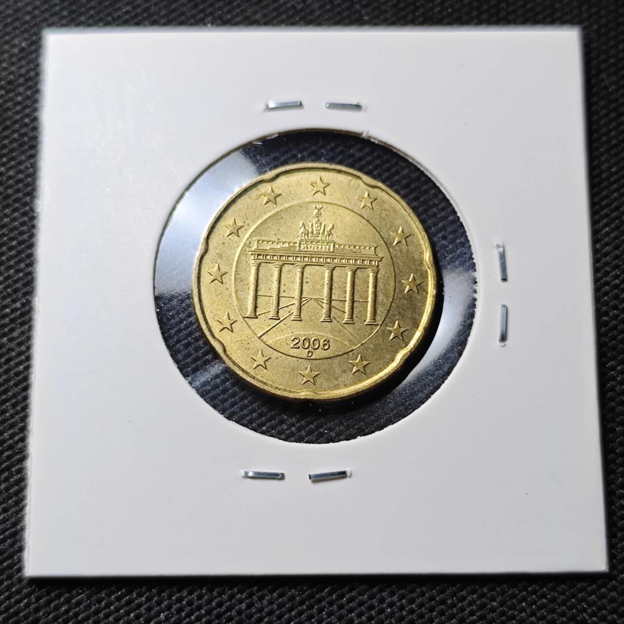 KK钱币收藏小铺  第395期  2月预留时间 周末发货  2006德国20欧分