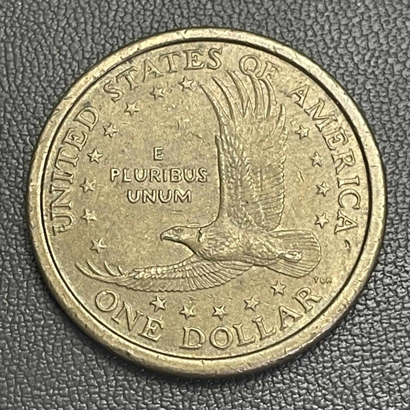 回流0207 美国2000年1美元 原住民萨卡加维亚母子