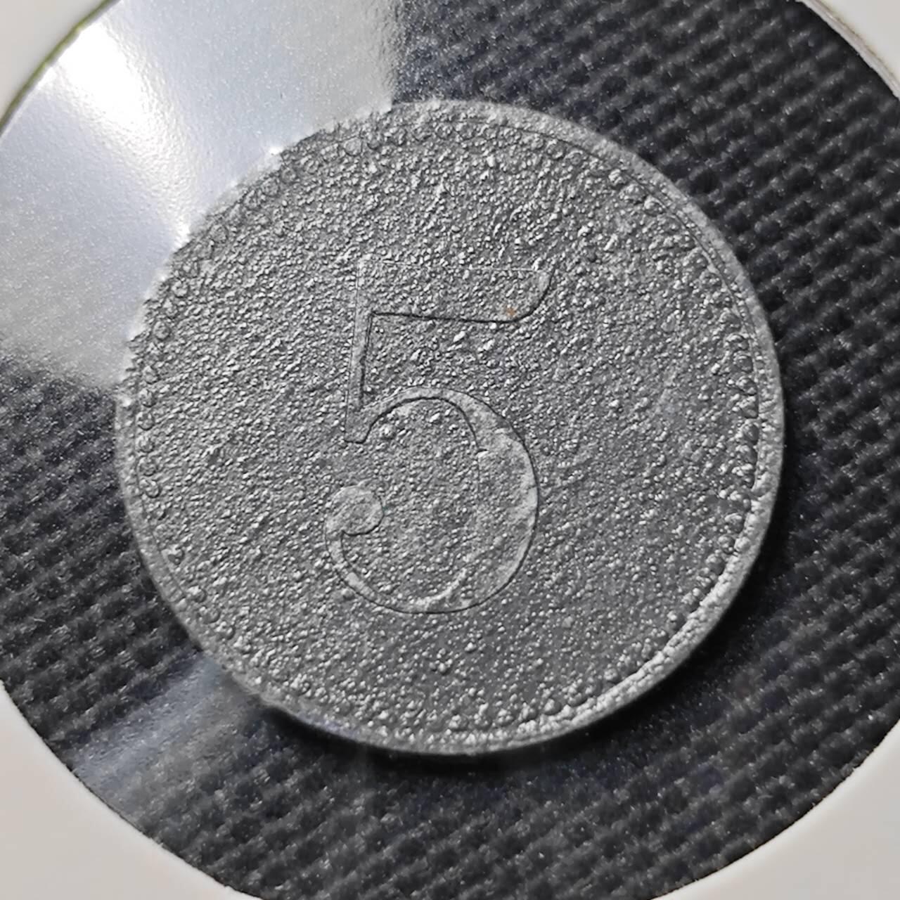 KK钱币收藏小铺  第395期  2月预留时间 周末发货  德紧5芬尼