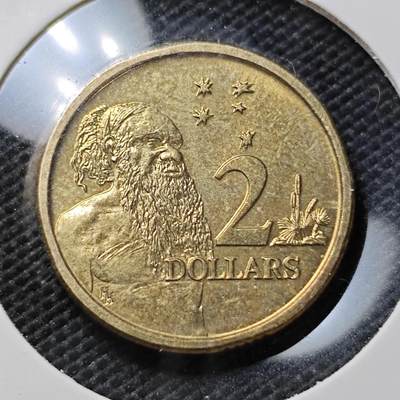 KK钱币收藏小铺  第395期  2月预留时间 周末发货 -  1988澳大利亚土著人2元