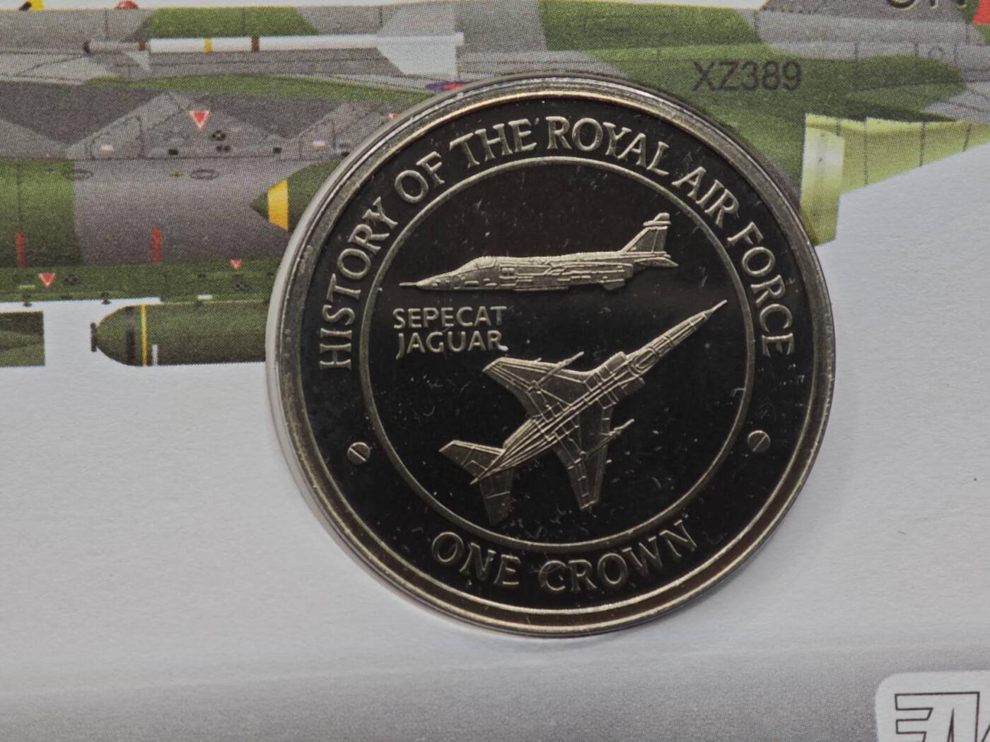  【淘币小摊】限时拍第八百七十拍   克朗币邮币封场    年前最后一场结束全部发出请更换最新收货地址不方便收货的请勿参拍或者顺丰到付 直布罗陀2008年英国皇家空军飞机历史克朗纪念币邮币封