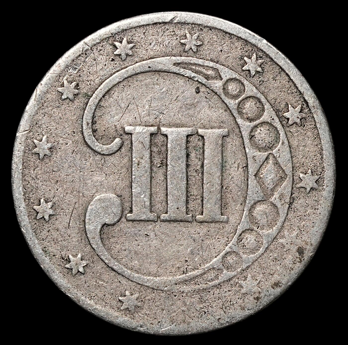 修遠堂世界钱币第104期 1852年美国3美分银币