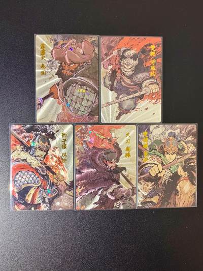 NO.24 好又多金牌大场，年前最后一期，全场中拍有礼！每周一站式配齐，方便凑单！（周6晚9点截拍，卖家送拍0抽成！ - 布丁剧场 梁山五虎将 折光碎闪一套5张