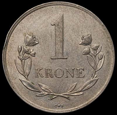 修遠堂世界钱币第104期 - 1964年格陵兰皇家矿业公司1克朗