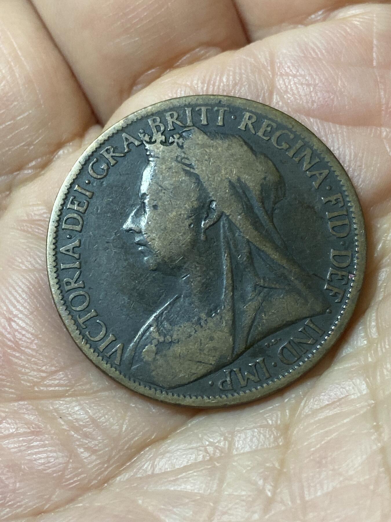 2026年第二十一场(总第一百九十场）外国好品散币场(免佣金) 英国🇬🇧1901年1便士(维多利亚女王逝世年，老年披纱关门年)