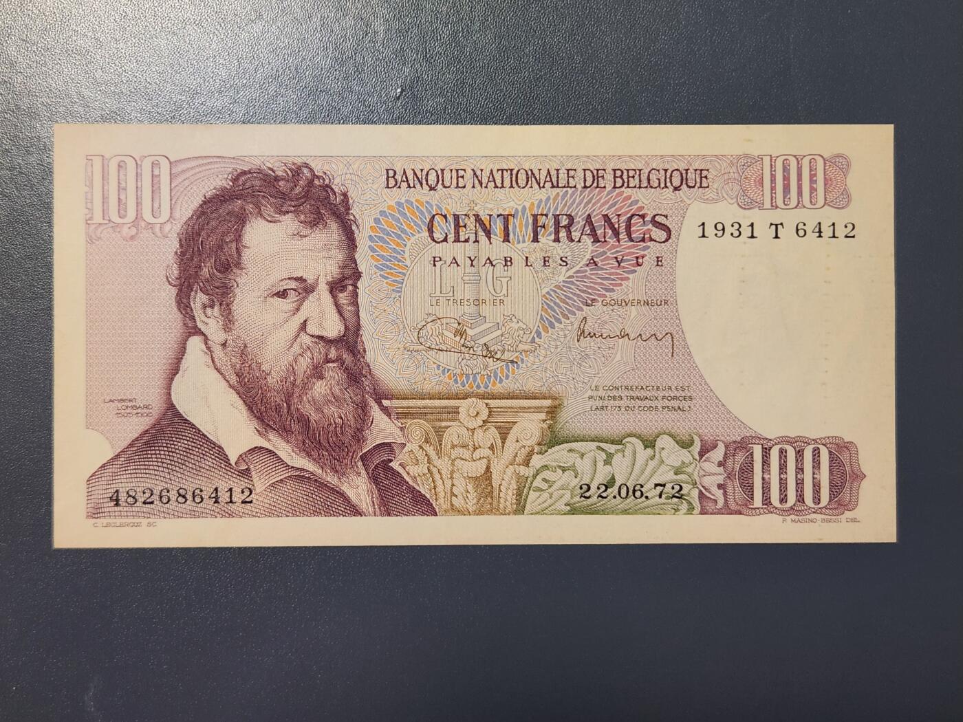 2月9号晚上8点 外国纸币自动截拍第22场 比利时100美品