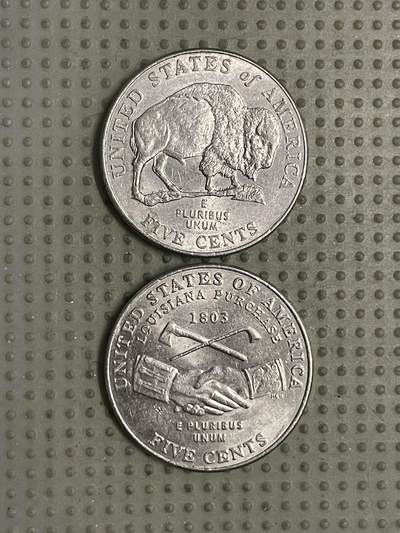 2026年第24场各国散币拍卖（总第174场）年前发货截止到11号 - 美国西进5美分纪念币2枚