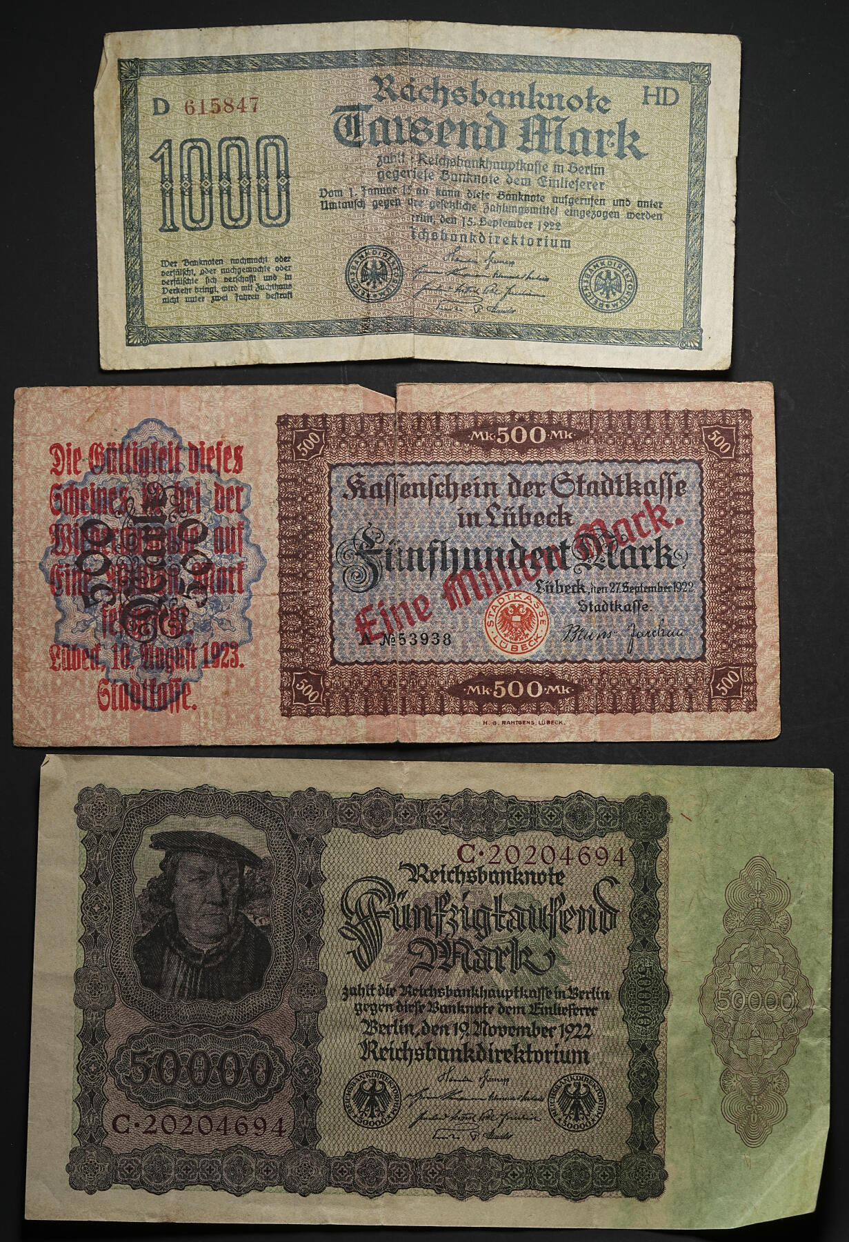 修遠堂世界钱币第104期 世界旧纸币一组