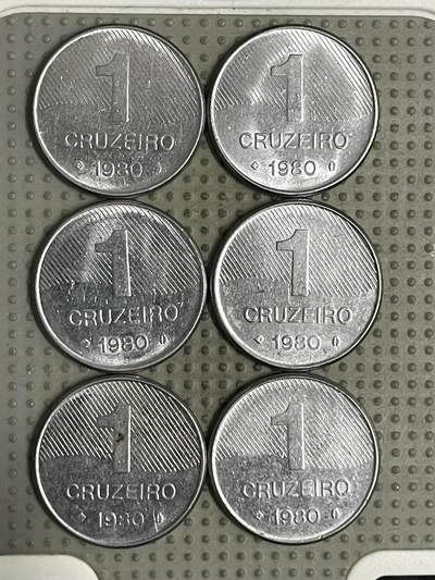 2026年第24场各国散币拍卖（总第174场）年前发货截止到11号 - 巴西1克鲁泽6枚