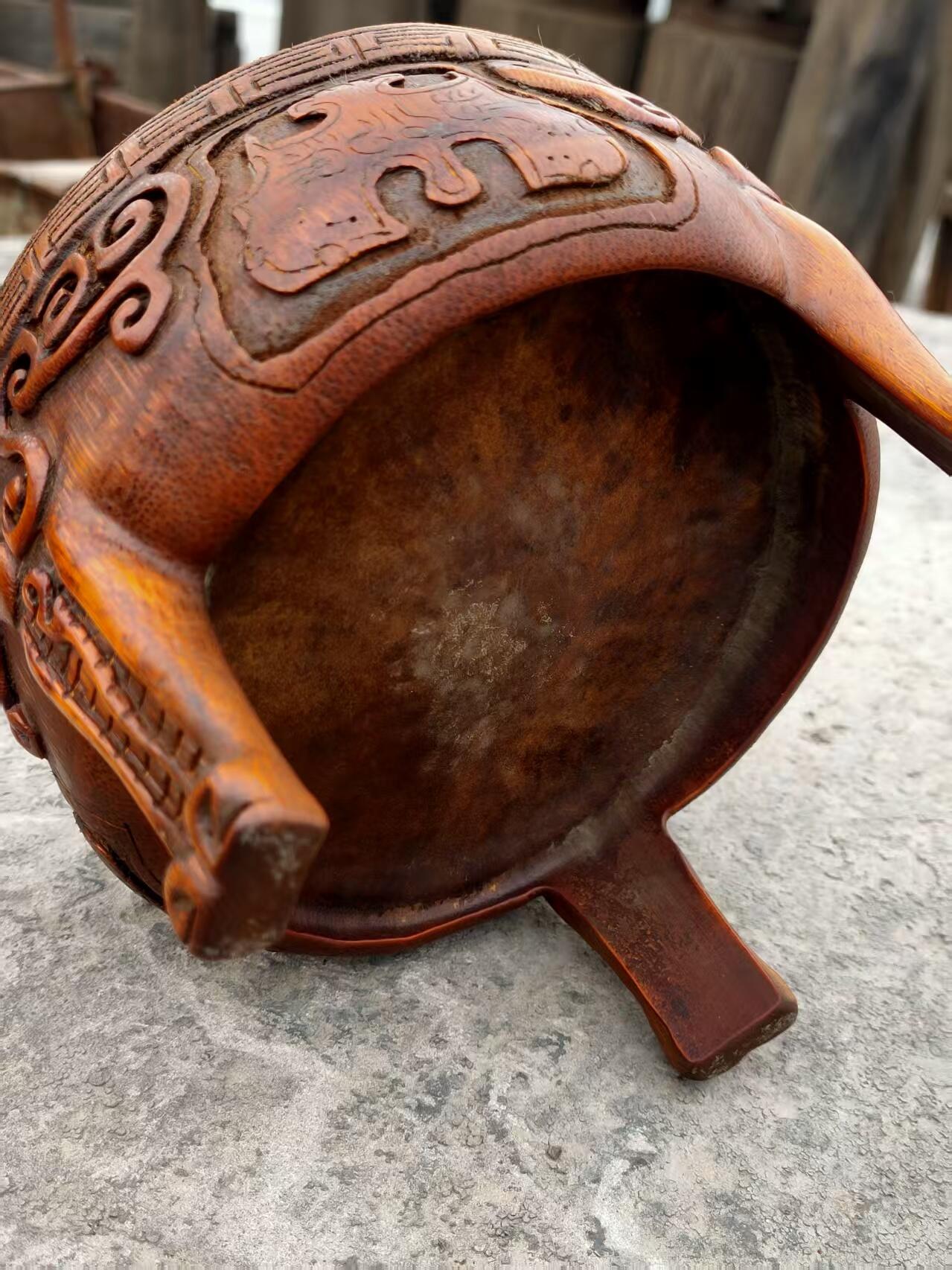 竹质香炉    品相一流 全品