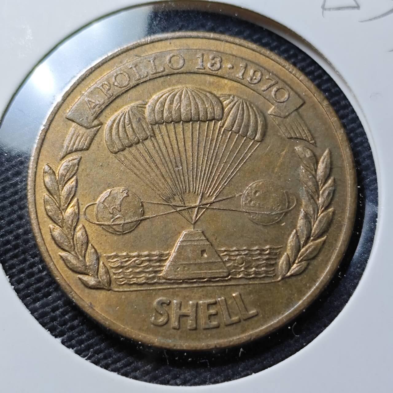 KK钱币收藏小铺  第395期  2月预留时间 周末发货  美国航天纪念铜章