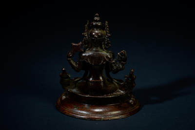 上海都达杂项专场三十四【年后发货全场包邮】  尼泊尔铜四臂观音造像88-12