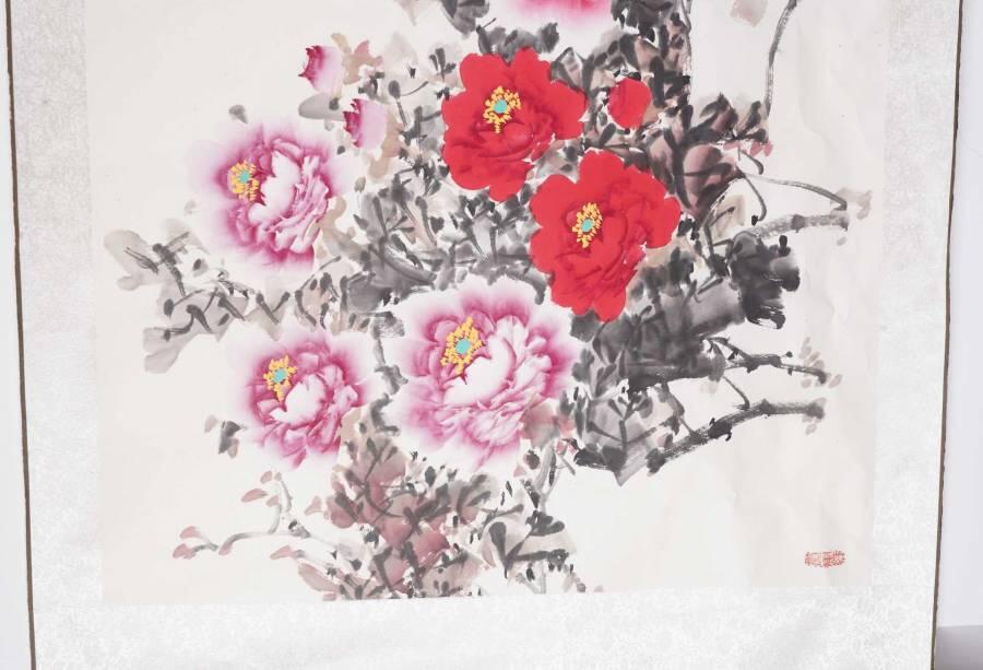 上海都达杂项专场二十六（全场包邮）  张文 花开富贵单片67-387