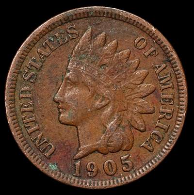 修遠堂世界钱币第104期 - 1905年美国1美分铜币