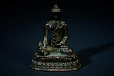 上海都达杂项专场三十四【年后发货全场包邮】  尼泊尔铜释迦摩尼佛造像88-13
