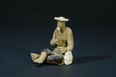 上海都达杂项专场二十六（全场包邮）  - 80年代 石湾窑渔翁小摆件88-117