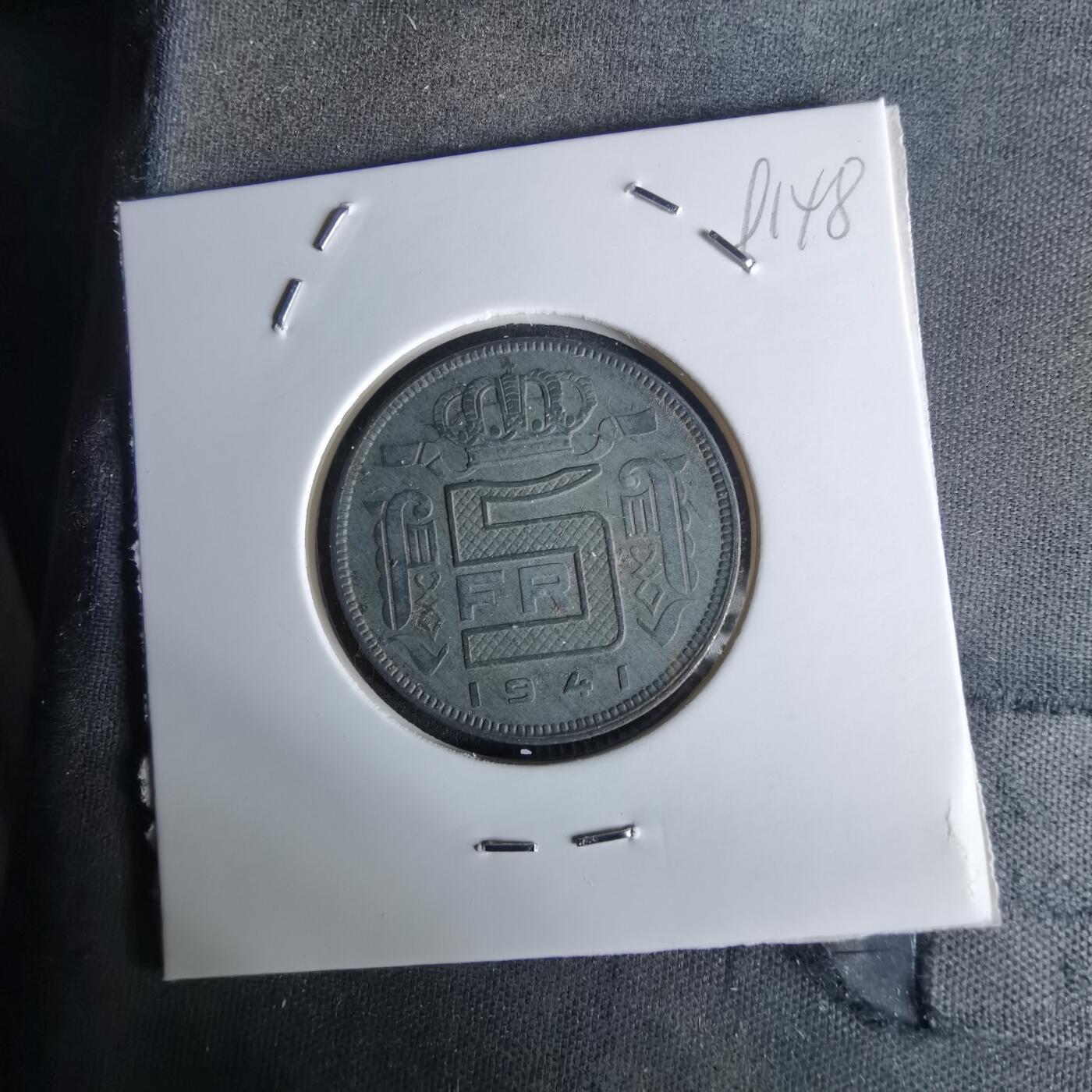 沼泽如烟--第991场 比利时1941年5法郎