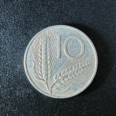 逸泉钱币2026第十八场世界各国散币纪念币AF1633-2572 2340 意大利10里拉硬币