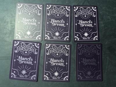 阳大大卡牌拍卖第104期（持续收拍品，周五晚上九点截拍，进群福利早知道） 桌游Nanci Dream囡茜梦境艺术收藏卡 6张